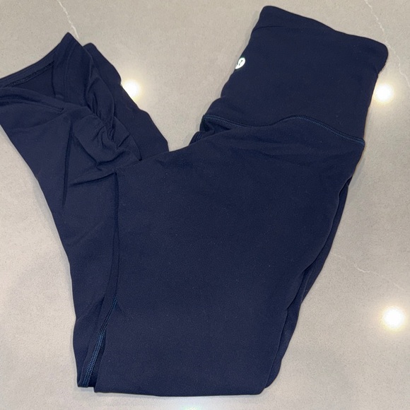 Lululemon Navy High-Waisted Leggings - Picture 2 of 4